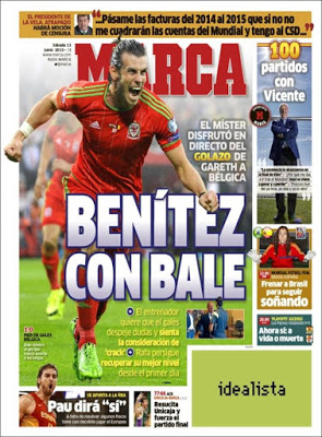 Portada Marca: Benítez con Bale Portada Marca: Benítez con Bale
