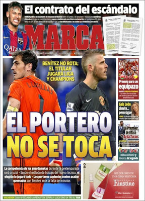Portada Marca: Casillas y De Gea Portada Marca: Casillas y De Gea