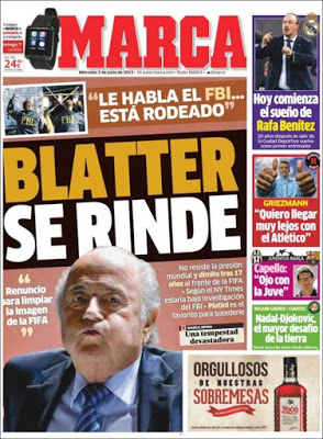 Portada Marca: Blatter se rinde