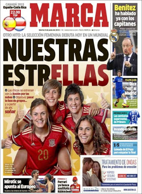 Portada Marca: Nuestras Estrellas Portada Marca: Nuestras Estrellas mundial femenino canada