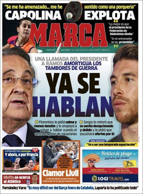 Portada Marca: Sergio Ramos y Florentino Portada Marca: Sergio Ramos y Florentino