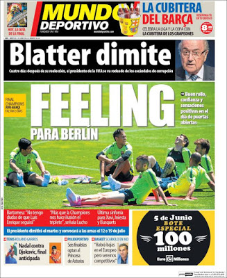 Portada Mundo Deportivo: feeling para Berlín