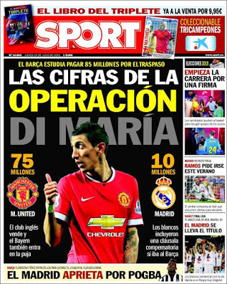 Portada Sport: Di María Portada Sport: Di María