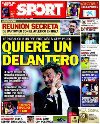 Portada Sport: Luis Enrique Portada Sport: Luis Enrique