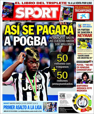 Portada Sport: Pogba Portada Sport: Pogba