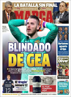 Portada Marca: Blindado De Gea Portada Marca: Blindado De Gea