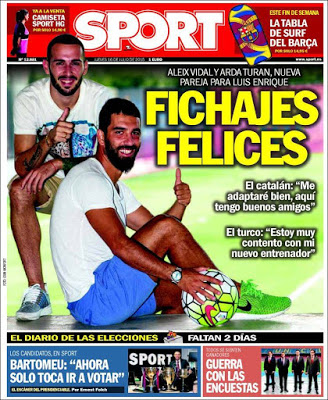 Aleix y Arda fichajes felices, Modric vuelve con todo: las portadas