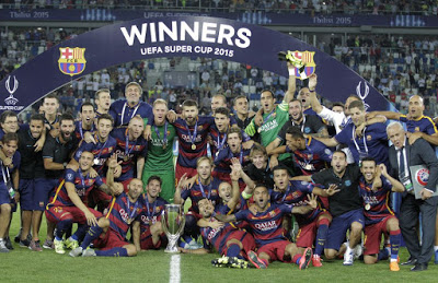 Las mejores imágenes del Barça Supercampeón de Europa