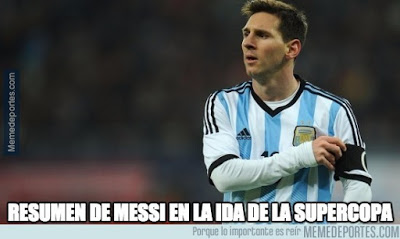 Los mejores memes del Athletic-Barcelona: Supercopa 2015 messi ronaldo