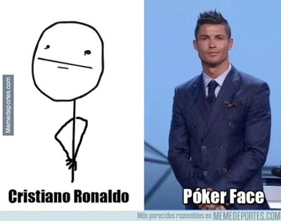 cristiano ronaldo poker face uefa best player