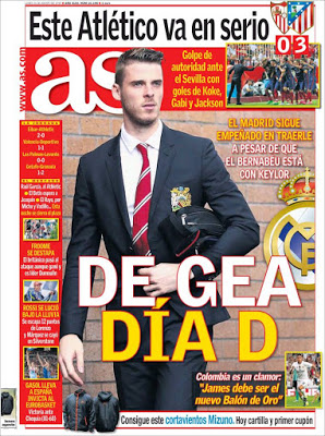 Portada As: De Gea Portada As: De Gea