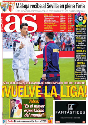 Vuelve la liga, el ocaso de la masía, Rafina x Pedro: las portadas