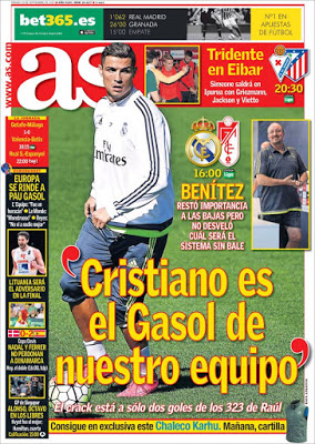 Portada As: Cristiano Gasol Portada As: Cristiano Gasol