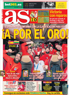 Portada AS: a por el oro eurobasket