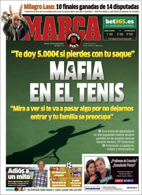 Portada Marca: Mafia en el Tenis Portada Marca: Mafia en el Tenis