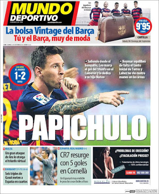 Portada Mundo Deportivo: Messi papichulo Portada Mundo Deportivo: Messi papichulo