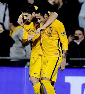 Getafe 0-Barcelona 2. Jornada 10 Liga Española
