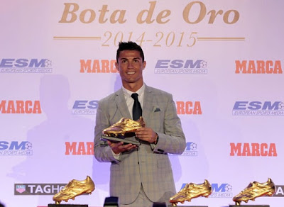 Cristiano Ronaldo Bota de Oro 2015 Cristiano Ronaldo Bota de Oro 2015