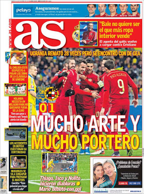 Portada AS: Ucrania-España