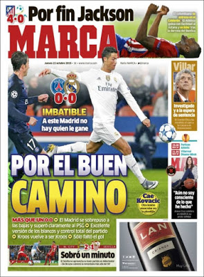 El Madrid empata en París, el clásico bajo sospecha: las portadas