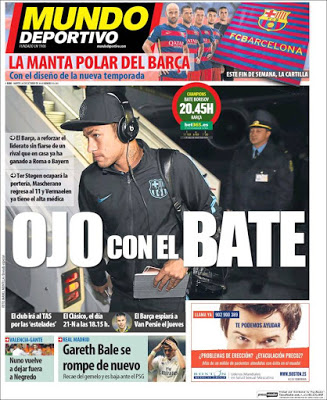Portada Mundo Deportivo: Ojo con el BATE