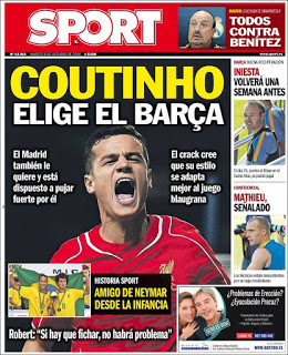 Portada Sport: Coutinho