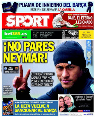 Portada Sport: No pares Neymar