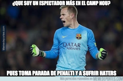 Los mejores memes del Barcelona-Roma: Champions 2015 ter stegen