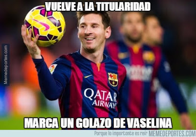 mejores memes del Barcelona-Roma: Champions 2015 messi gol vaselina