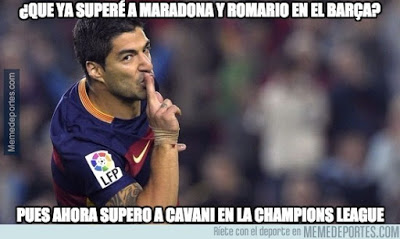 Los mejores memes del Barcelona-Roma: Champions 2015 luis suarez