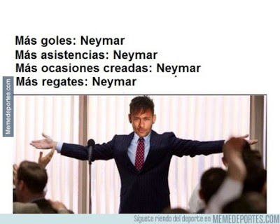 mejores memes del Barcelona-Roma: Champions 2015 neymar