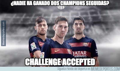 Los mejores memes del Barcelona-Roma: Champions 2015 msn messi suarez y neymar