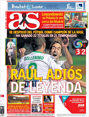 Portada AS: Raúl González leyenda Portada AS: Raúl González leyenda