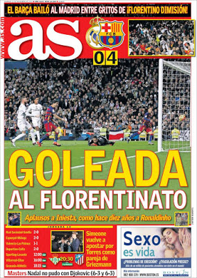 Portada As: Goleada a Florentino