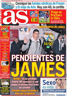 Portada AS: Pendiente de James Portada AS: Pendiente de James