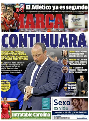 Portada Marca: Benítez continuará Portada Marca: Benítez continuará