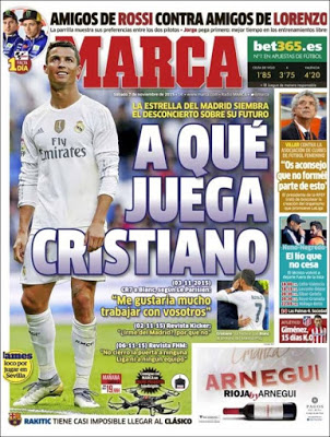 Portada Marca: a qué juega Cristiano Portada Marca: a qué juega Cristiano