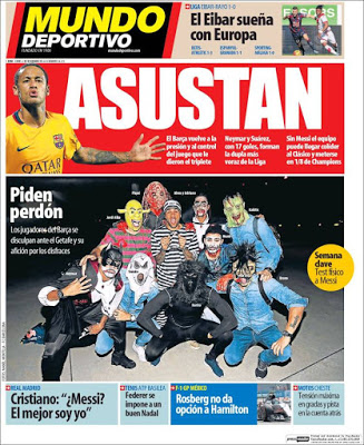 Portada Mundo Deportivo: Asustan Portada Mundo Deportivo: Asustan barçaween