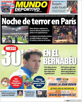 Portada Mundo Deportivo: 30 minutos en el Bernabéu Portada Mundo Deportivo: 30 minutos en el Bernabéu messi