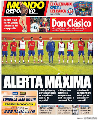 Portada Mundo Deportivo: alerta máxima Portada Mundo Deportivo: alerta máxima