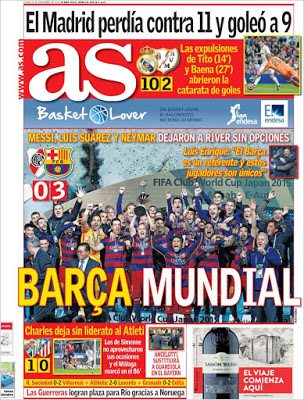Portada AS: Barça Mundial Portada AS: Barça Mundial