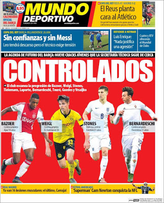 Portada Mundo Deportivo: controlados