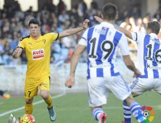 Real Sociedad 2-Eibar 1. Jornada 14 Liga Española