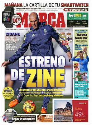 Portada Marca: estreno de Zidane Portada Marca: estreno de Zidane