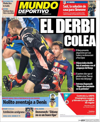 Portada Mundo Deportivo: el derbi colea Portada Mundo Deportivo: el derbi colea