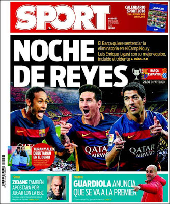 Noche de Reyes, Zidane dice sí a la BBC: las portadas