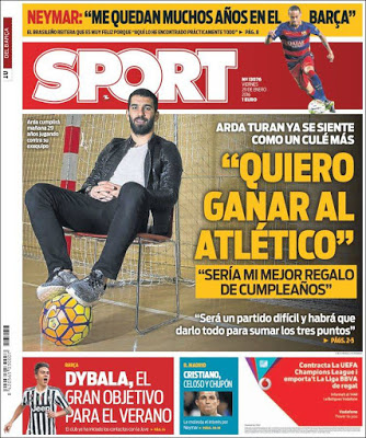 Portada Sport: Arda Turan Portada Sport: Arda Turan