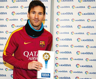 Lionel Messi mejor jugador y mejor gol del mes de enero de la Liga BBVA