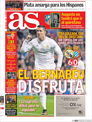 Portada As: el Bernabéu disfruta