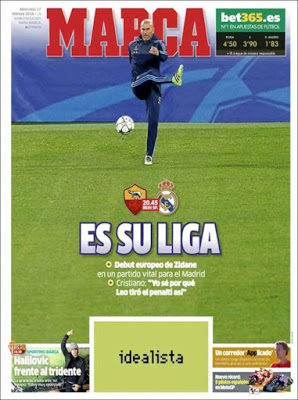 Portada Marca: Zidane en su Liga Portada Marca: Zidane en su Liga